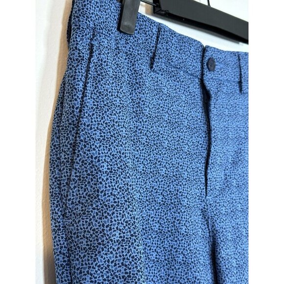 JACK NICKLAUS Golf Shorts Men's Printed Size 30 Flat Front Blue Pockets Comfort - Picture 3 of 9